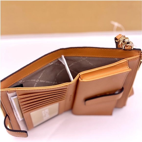 Michael Kors DoubleZip Wallet Wristlet Phone Case Cider Multi - Picture 7 of 11